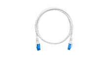 Коммутационный шнур NIKOMAX U/UTP 4 пары, Кат.6 (Класс E), 250МГц, 2хRJ45/8P8C, T568B, заливной, с защитой защелки, многожильный, BC (чистая медь), 24AWG (7х0,205мм), LSZH нг(А)-HFLTx, белый, 0,15м | код NMC-PC4UE55B-001-C-WT | NIKOMAX Сери