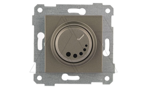 Rita - Светорегулятор (RL) с подсветкой, поворотный, 1000 Вт, антрацит | код 2200-444-0286 | Mutlusan