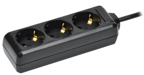 Удлинитель 3х5м с заземл. 16А IP20 У03 250В ПВС 3х1 черн. | код WYP10-16-03-05-Z-K02 | IEK Удлинитель 3х5м с заземл. 16А IP20 У03 250В ПВС 3х1 черн. | код WYP10-16-03-05-Z-K02 | IEK