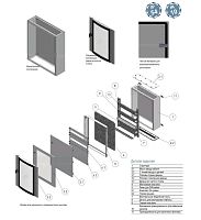 Корпус щита распределительного 600х750х200мм DIN-рейки 96M(4х24) навесной прозр. дверца из гнутого стекла метал. сер. Cetinkaya Pano CPD6007520SUMS