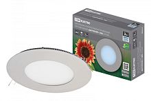 Светильник ультратонкий встраиваемый светодиодный Даунлайт СВО (хром) 3 Вт 4000К TDM | код SQ0329-0105 | TDM