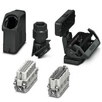 Комплект вставных соединителей HC-EVO-A16UT-BWSC-HH-M25-PLRBK | код 1411359 | PHOENIX CONTACT