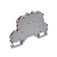 307 469, Клеммник пруж.быстрозажимной (Push in) 2-х ярусный 4мм.кв., с внутр.перемычкой, (серый), PYK 4-2FK | код 0.0.0.3.07469 | KLEMSAN