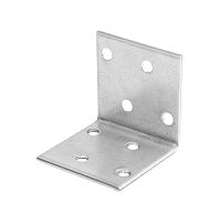 Уголок крепежный равносторонний 40х40х40х2 мм оцинкованный | код 124402 | Tech-KREP