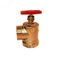 Клапан пожарный лат Ду50 Ру16 ВР/НР 90 гр Цветлит ПК50 ZW80002 | код 016-0752 | КНР