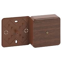 Коробка распаячнаяBS-O-50-50-20 без клеммы 50х50х20мм дуб IP40 | код Б0058703 | ЭРА