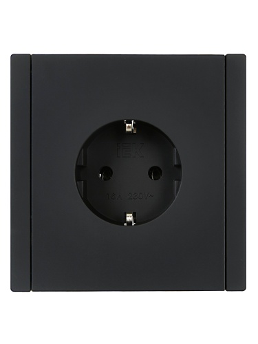 FORTE&PIANO Роз. с з/к без з/ш в/к 16А FP116 чер. IEK | код FP-R11-16-K02 | IEK фото 5