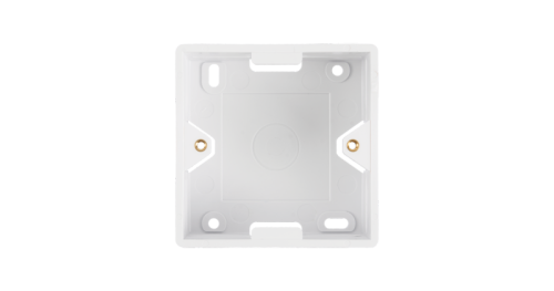Коробка настенная NIKOMAX, под лицевые панели и розетки формата 80х80мм, белая | код NMC-BB80X80-WT | NIKOMAX