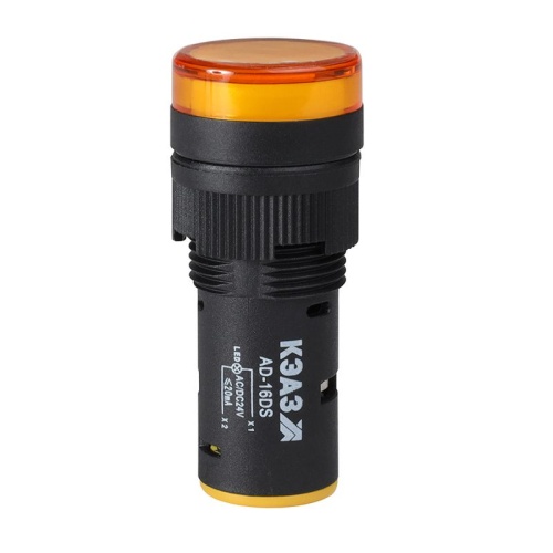 Лампа AD16DS(LED) матрица D16мм желтый 110В AC/DC-КЭАЗ | код 357832 | КЭАЗ