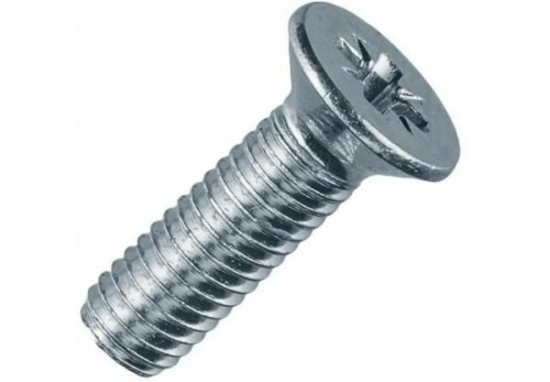 Винт 8х80с потайной головкой и крестообразным шлицем DIN 965 TDZ EKF | код wk8x80-TDZ | EKF