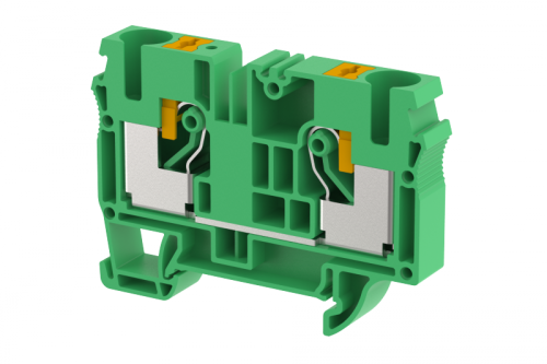 Клемма проходная PUSH-IN 10 мм2, на 2 подключения, зеленая PQ10-GREEN | код 3105010003 | Elmex Клемма проходная PUSH-IN 10 мм2, на 2 подключения, зеленая PQ10-GREEN | код 3105010003 | Elmex