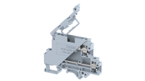 Клемма проходная винтовая 2,5 мм2, под предохранитель, двухуровневая, на 4 подключения, желтая KUDDF4(Y) | код 1102270004 | Elmex