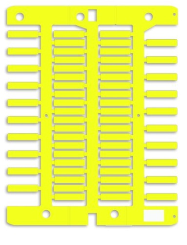 Маркировка для провода, жесткая, для трубочек. 4х18мм. Желтая | код NUT18Y | DKC