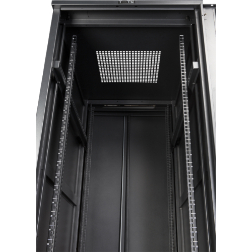 Шкаф 19 Business, 27U 600x1000, без дверей, с боковыми стенками, черный | код TWT-CBB-27U-6x10-00 | TWT