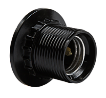 Патрон Е27 Н12РП-01 Е27 карболитовый с прижимным кольцом IN HOME | код 4690612032214 | IN HOME