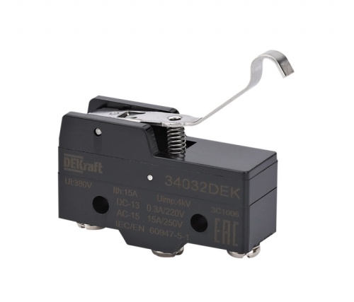 Миниатюрный конц. вык. 1НО1НЗ шарнирного крюкового типа | код 34032DEK | DEKraft Миниатюрный конц. вык. 1НО1НЗ шарнирного крюкового типа | код 34032DEK | DEKraft