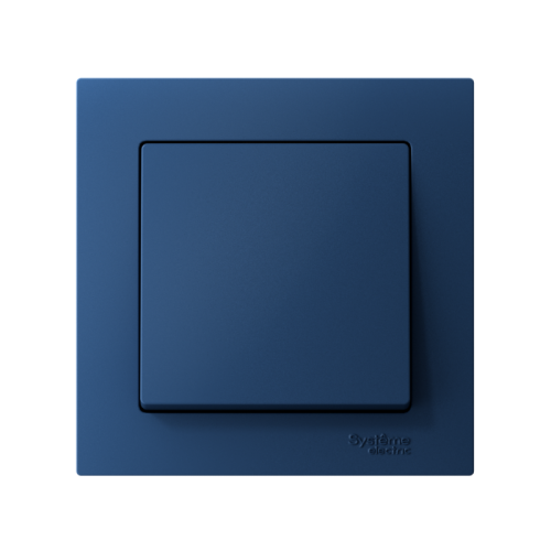 ATLASDESIGN 1-клавишный ВЫКЛЮЧАТЕЛЬ, сх.1, 10АХ, в сборе, быстрозажимные клеммы, АКВАМАРИН | код ATN001112S | Systeme Electric