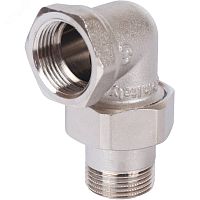 Сгон разъемный ВН 3/4' угловой (американка), никелированный | код SFT-0059-000034 | STOUT