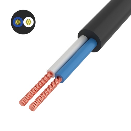 Провод соединительный ПВС 2x0,75 мм кв, черный, длина 50 метров, ГОСТ 7399-97 REXANT | код 01-8031-50 | REXANT