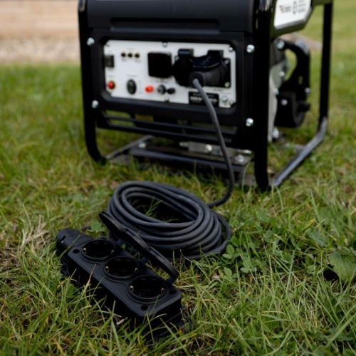 Удлинитель-шнур КГ 3х1.5, 30 м, 3 гнезда, морозостойкий, с/з, 16 А, 3500 Вт, IP44 REXANT | код 11-7076 | REXANT