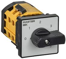Переключатель кулачковый стандартная рукоятка 10А схема 110 | код MI-CS10-010-110 | IEK