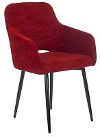 Кресло Бюрократ CH-380F бордовый Velvet 09 на ножках металл черный | код 1611577 | БЮРОКРАТ