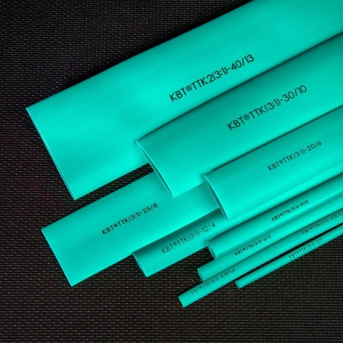 Трубка термоусадочная клеевая ТТК(3:1)-9/3 зел. (уп.10м) КВТ 102432 фото 4