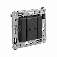 Механизм управления рольставней в стену, ''Avanti'', ''Черный матовый'' | код. 4412183 | DKC