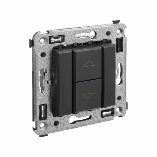 Механизм управления рольставней в стену, ''Avanti'', ''Черный матовый'' | код. 4412183 | DKC