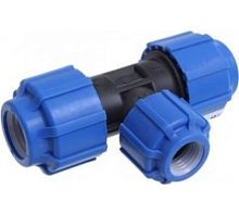 Тройник ПНД компрессионный 32 х 25 х 32 | код 51322532 | Политэк