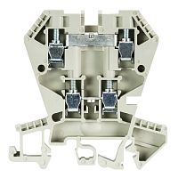 Этажная клемма, тип фиксации провода: винтовой, номинальное сечение: 4 мм кв., 32A, 400V, ширина: 6 мм, цвет: серый, тип монтажа: DIN 35 | код 57.404.7055.0 | Wieland