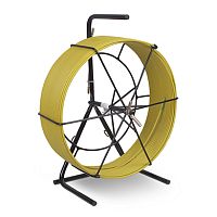 Cabeus Pull-M3-4,5-70m Устройство для протяжки кабеля мини УЗК в металлической кассете с держателем тип №3, 70м (диаметр стеклопрутка 4,5 мм) | код 9874c | Cabeus