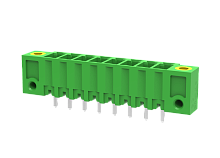 MC-PA3.81V09-F Разъём штекерный MC, прям. конт.,шаг 3.81мм,9 конт., фланц.,зел., шт | код MC-PA3.81V09-F | SUPU
