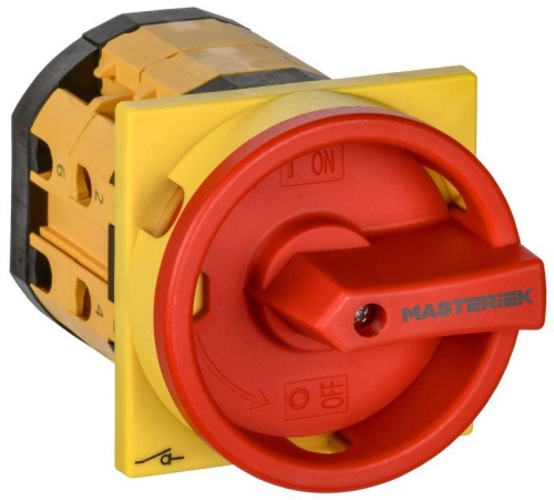 Переключатель кулачковый закрытая рукоятка аварийная 16А схема 91 | код MI-CS12-016-091 | IEK