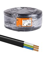 Кабель ВВГ-П нг(А)-LS 3х2.5 ок(N. PE)-0.66 ГОСТ (бухта 200м) | код SQ0117-0452 | РЭМЗ ТМ