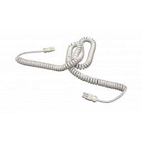 Кабельная сборка, спиральная, оконеченная вилочным разъемом GST18i3, и розеточным разъемом GST18i3, 3 полюса, длина кабеля: 6 метров, сечение жил кабеля: 3х1,5 мм.кв., номинальное напряжение: 250V, номинальный ток: 16А, цвет разъема: белый, цвет кабеля: б