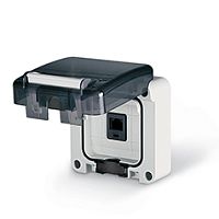 Розетка встраиваемый информационная RJ45 кат.6, M95(95x95mm), IP66, серия PROTECTA | код 137.4481.60 | Scame