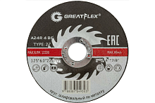 Диск шлифовальный по металлу GREATFLEX Т27-125 х 6.0 х 22 мм, класс Master | код 40015т | FIT