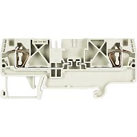 Предохранительная клемма, тип фиксации провода: пружинный, номинальное сечение: 4 мм кв., 500V, ширина: 6 мм, цвет: серый, тип монтажа: DIN 35 | код 56.704.4055.0 | Wieland