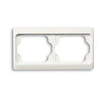 Рамка 2-постовая, горизонтальная, серия alpha exclusive, цвет слоновая кость | код 1754-0-3849 | ABB
