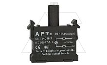 Блок индикатора, желтый, LED, 24VAC/DC, монтаж на адаптер, для PB1 и PB3 серий | код PB-F-DS/Y23 | АРТ