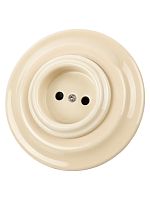 Розетка скрытой установки фарфоровая 2П+З 16А 250В сл. кость «Болонь» TDM | код SQ1820-0322 | TDM