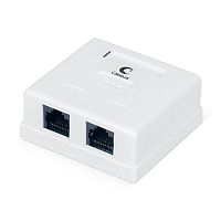 Cabeus WS-8P8C-Cat.5e-2 Розетка компьютерная RJ-45, категория 5e, двойная, внешняя, Dual IDC | код 7247c | Cabeus