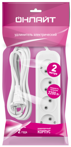 Удлинитель 90 783 OPE-S-04-200-X-2x1 ОНЛАЙТ 90783 фото 4