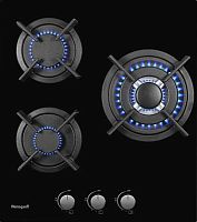 Газовая варочная поверхность Weissgauff HGG 451 BGh черный | код 1390437 | WEISSGAUFF