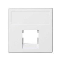 Connect Адаптер на 1 конектор RJ45 Connect AMP(S110SL110SLt)Brand-RexRIT 45х45мм белый | код K076-9 | Simon