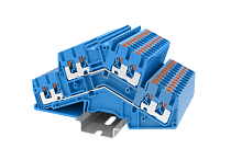 TPDS2.5-4-BU Клемма TP 2-2 проходная 2-уровневая угловая, сеч.2.5мм2, син., шт | код TPDS2.5-4-BU | SUPU