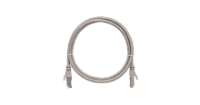 Шнур коммутационный NIKOMAX F/UTP 4 пары, Кат.5е (Класс D), 100МГц, 2хRJ45/8P8C, T568B, заливной, с защитой защелки, многожильный, BC (чистая медь), 26AWG (7х0,165мм), PVC нг(А), серый, 10м | код NMC-PC4SD55B-100-GY | NIKOMAX