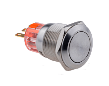 Кнопка IP67, без подсветки, с фиксацией, 1NO+1NC, MT67-F11 | код 107334 | MEYERTEC