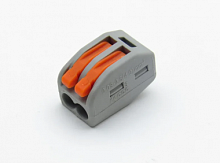 Строительно-монтажные клеммы СМК-412 2 отверстия, 0.08-2.5мм2 (100шт в упаковке) (ANDELI) | код ADL15-995 | ANDELI